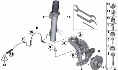 Transmisor de impulsos DSC delantero OEM 34526851500 para MINI R55, R56, R57, R58, R59… y más. Original MINI.