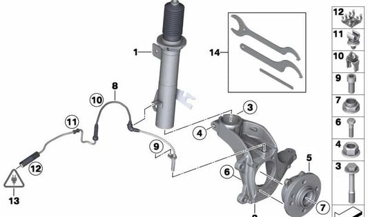 Transmisor de impulsos DSC delantero OEM 34526851500 para MINI R55, R56, R57, R58, R59… y más. Original MINI.