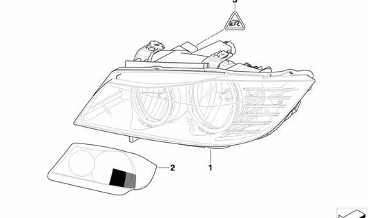 Rechts Bi-Xenon Lighthouse für BMW E90N, E91N (OEM 63117240246). Original BMW