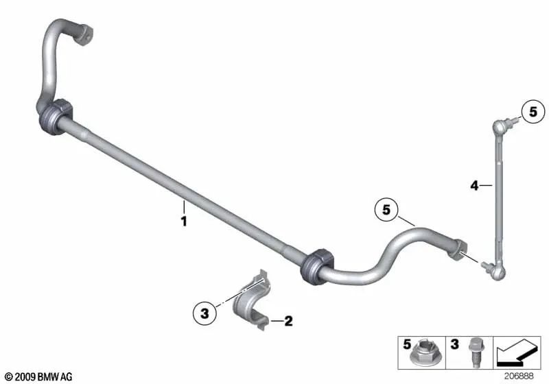 Front Left Suspension Strut for BMW 3 Series E90, E90N, E91, E91N, E92, E92N, X1 E84 (OEM 31356768771). Original BMW.