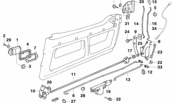 Resorte de presión OEM 51212291430 para BMW Z1. Original BMW.