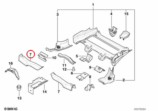 Console de siège avant droit Support OEM 41118119292 pour BMW E36. BMW d'origine.