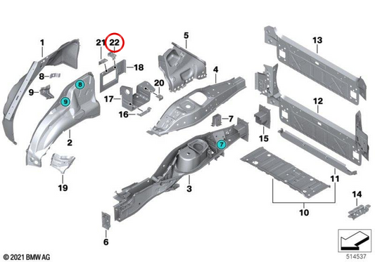OEM -Audio -Systemsteuereinheit 41127393097 für BMW E70, E71, E72, F15, F16, F85, F86. Original BMW.