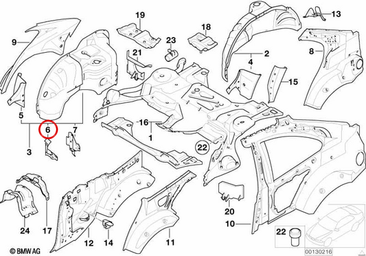 OEM 41147058085 Deposito di compensazione del carburante per BMW E46. BMW originale.