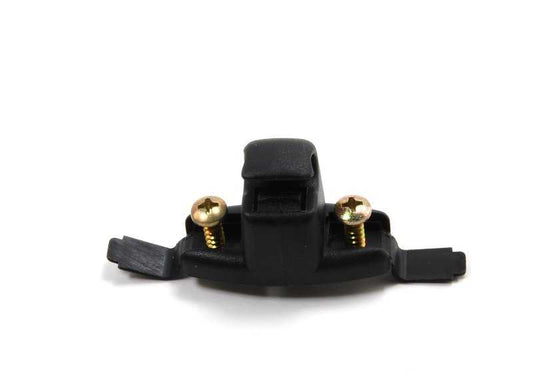 Soporte parasol negro OEM 51168243576 para BMW 3' E30, 3' E36, 3' E46, 5' E28, 6' E24, 7' E23, Z1 E30, Z3 E36... y más. Original BMW.