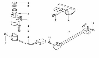 Tornillo OEM 13901718262 para BMW E34 518g/518i. Compatible con modelos E34 de 1989 a 1996. Pieza original BMW. Ideal para sistemas como tapa frontal, válvula de ventilación, interruptor de encendido.