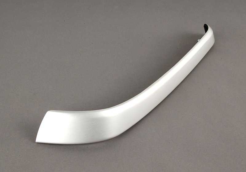 Moldura aluminio puerta trasera izquierda OEM 51426982473 para BMW E90, E91. Original BMW.