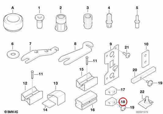 Reparação do pára-choque traseiro inferior OEM 41347001447 para BMW E52. BMW genuíno.