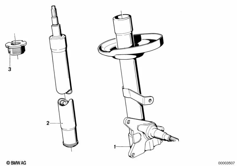 Shock Absorber Insert for BMW 6 Series E24 (OEM 31321117216). Genuine BMW.