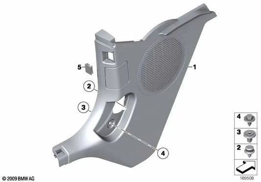 Front right side panel for BMW Z4 E89 (OEM 51439128454). Original BMW