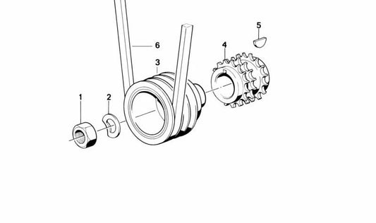 Correa poli V para BMW K4x858 (OEM 11231311432). Original BMW.
