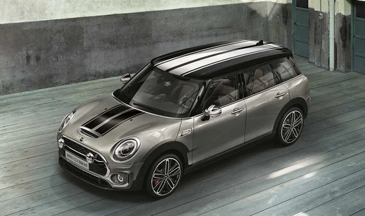 Conjunto de listras esportivas pretas OEM 51142413157 para MINI Clubman F54 (11/2014-07/2019), F54 LCI (05/2018-02/2024). MINI originais.