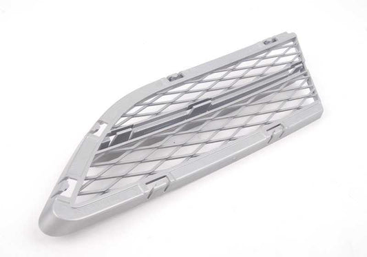 Rejilla delantera derecha (color aluminio mate) OEM 51117228954 para BMW Serie 3 E90 335d. Pieza original BMW.