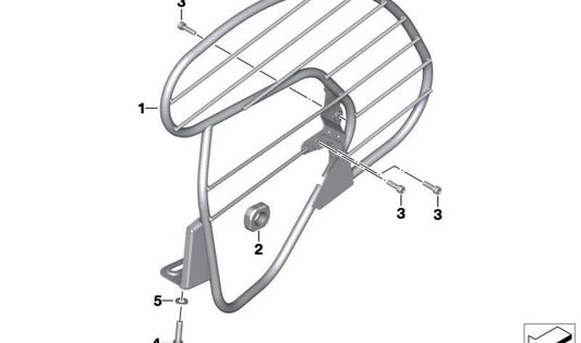 Arruela OEM 33358522751 para BMW Motorrad G 310 GS, G 310 R. Original BMW Motorrad.