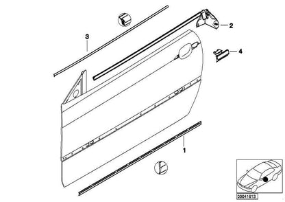 Tapa Cubierta Junta Eje Interna Puerta Delantera Para Bmw E46 Coupe. Original Recambios