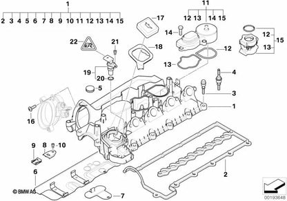 Sensor de árbol de levas para BMW E46, E39, E60, E61, E38, E65, E83, E53 (OEM 13627794646). Original BMW