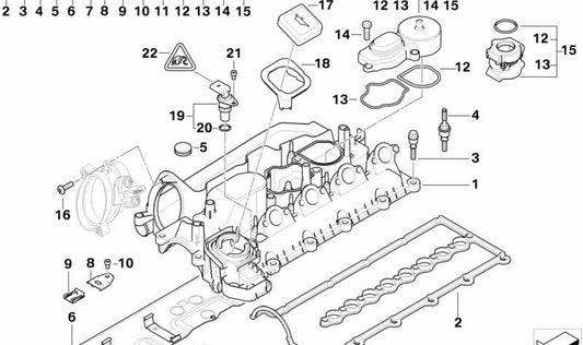 OEM -Separator OEM 1112779367 für BMW E46, E60, E60N, E61, E61N, E83, E83N, E87, E90, E91. Original BMW.