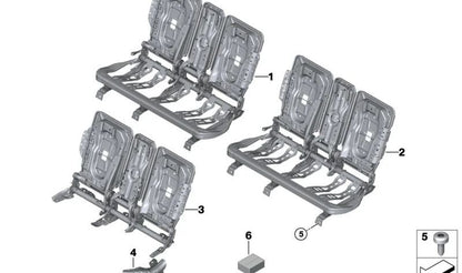 Juego de tornillos alomados M10X14 OEM 52207432598 para BMW X1 U11, X2 U10, MINI R50, R53, Cabrio R52, Countryman F60... y más. Original BMW y MINI.
