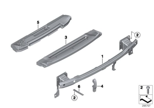 Pieza de gomaespuma OEM 51127250965 para MINI R56, R56 LCI. Original MINI.