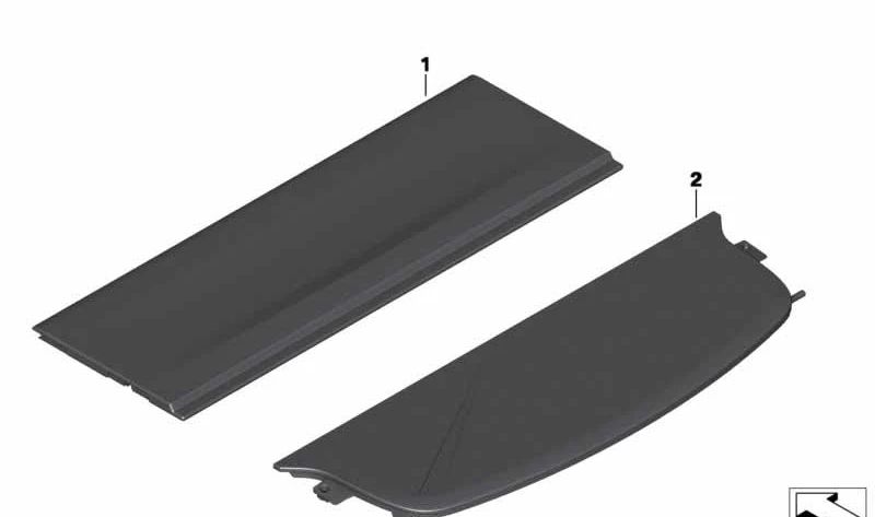 Cortinilla cubremaletero OEM 51477369588 para BMW X4 F26. Original BMW.