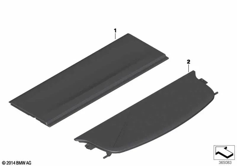 Cortina cubremaletero para BMW X4 F26 (OEM 51477364342). Original BMW