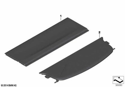 Cortina cubremaletero para BMW X4 F26 (OEM 51477364342). Original BMW