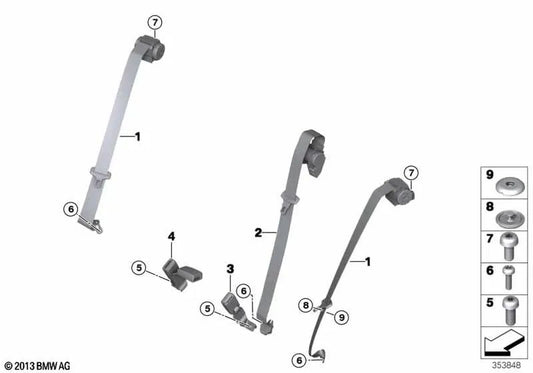 Rear centre bumper for BMW X1 E84 (OEM 72112993602). Original BMW.