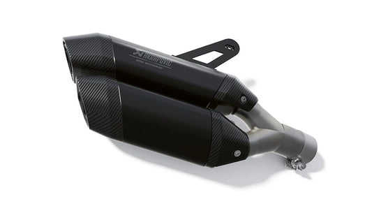 Escape doble original BMW Motorrad 77115A62D08 para BMW R 1300 GS (RKA1, 2023-2027) y R 1300 GS Adventure (RKA2, desde 2024). Diseño deportivo en titanio/acero con salidas de carbono. Sonido potente.