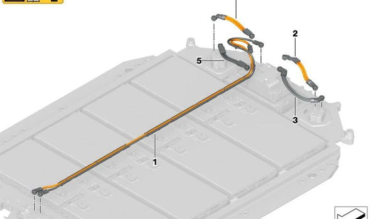 Hochspannungsbatteriekabel für BMW G26E, G26F, G60, G61 (OEM 6127846855). Original BMW