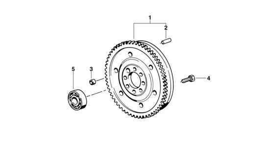Volante bimasa OEM 21211223667 para BMW E39 y E38. Original BMW.