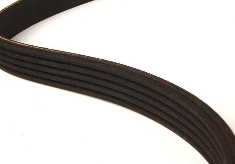 Correa poli V OEM 11281733708 para BMW E32 y E31. Compatible con el sistema de transmisión de accesorios (bomba de agua y compresor de aire acondicionado). Producto original BMW.