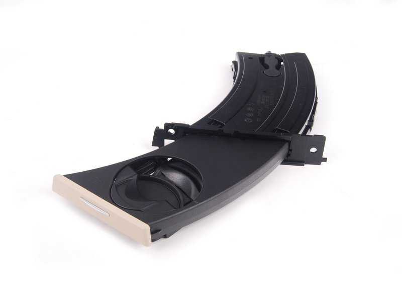 OEM 51459174143 deixou Portavasos para BMW E92, E92N, E93, E93N. Cor cromo/bege. BMW original.