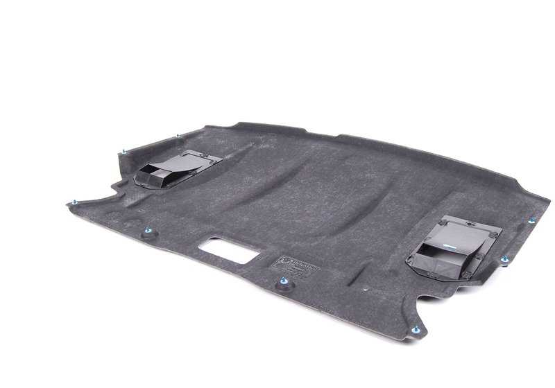 Front engine compartment protection for BMW 5 Series E60, E60N (OEM 51717200846). Original BMW