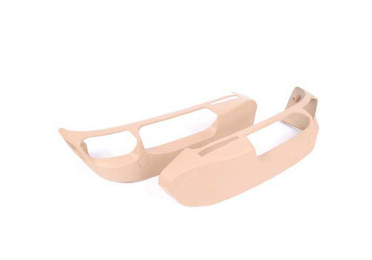 Cubierta exterior color beige OEM 52107057991 para BMW E39 y E38. Pieza original BMW. Ideal para renovar o reemplazar la tapa lateral del asiento delantero.