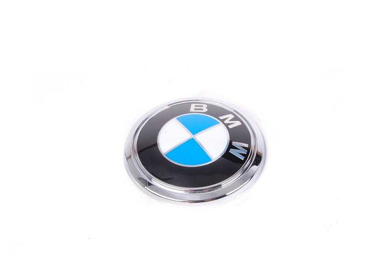 Placa insignia OEM 51147135356 para BMW Serie 7 E65, E66. Original BMW.