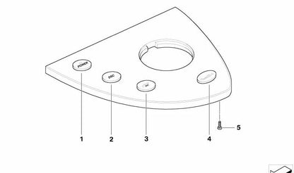 EDC OEM switch 61317834518 for BMW E60, E61, E63, E64. Original BMW.
