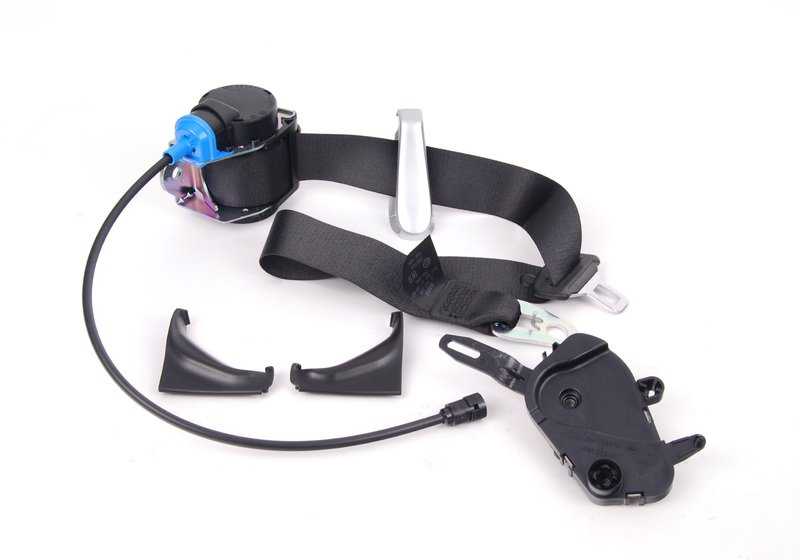 Cinturón de seguridad delantero izquierdo OEM 72118202595 para BMW E46. Original BMW.