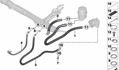 Arandela de sellado OEM 07119906463 para BMW E81, E82, E87, E88, E90, E91, E92, E93, E60, E61, E63, E64, E32, E84, E83, E70, F15, E71, F16 y MINI R50, R52, R53. Original BMW y MINI.