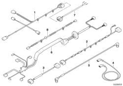Câblage de direction active pour BMW E70N, E71 (OEM 61129217222). BMW d'origine.