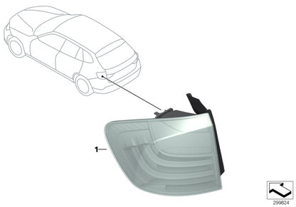 Piloto traseiro direito OEM 63212992478 para BMW E84. A luz traseira BMW original, ideal para substituir a luz danificada do lado direito. Pede 100% original e compatível.