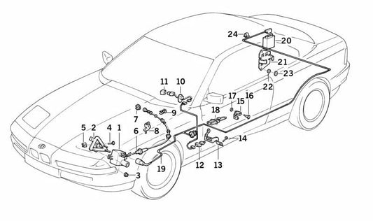Botón control de velocidad OEM 61311390971 para BMW E36, E34, E32, E31, Z3. Original BMW.