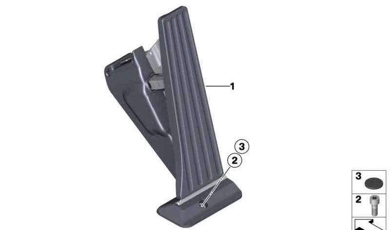 Módulo del pedal acelerador automático OEM 35406889818 para BMW E81 (116i). Compatible con modelos con cambio automático. Original BMW.