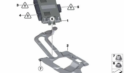 Módulo unidad electrónica pedalera OEM 61356827070 para MINI R60 y R61 {todos los modelos compatibles: Cooper, Cooper ALL4, Cooper D}. Original MINI.