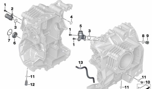 Tubuladura de líquido refrigerante OEM 11118529618 para motos BMW R1200GS, R1250GS, R1200RT, R1250RT... y más. Original BMW Motorrad.