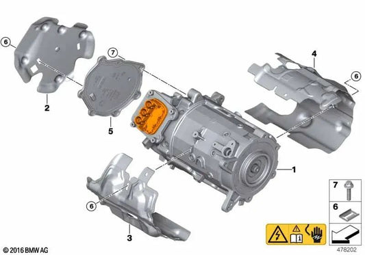 Vordere Akustikkapsel für BMW 2 F45 -Serie, F45N, X1 F48N, F49, F49N, X2 F39 (OEM 17738650091). Original BMW.
