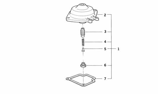 Chiclé de alta OEM 13111338745 para BMW (Modelos compatibles: E30, E21, E28, E12, E24, E23). Original BMW.