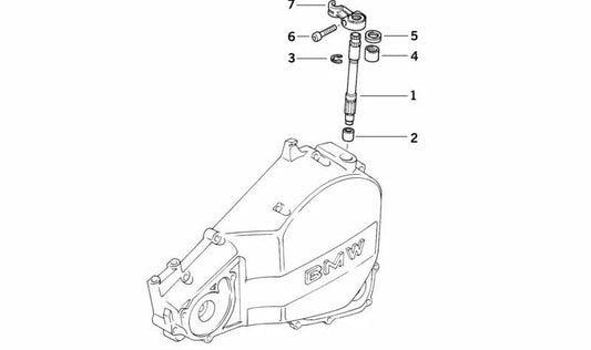 Árbol de mando OEM 21217700306 para motos BMW G 650 GS, G 650 GS Sertão, G 650 X. Original BMW Motorrad.