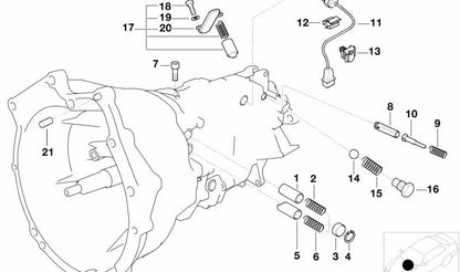 TORX M8X25 OEM microencapsulado 23317586637 para BMW E87, E36, E46, E34, E39, E38, E31, Z3, E85, E52. BMW original.