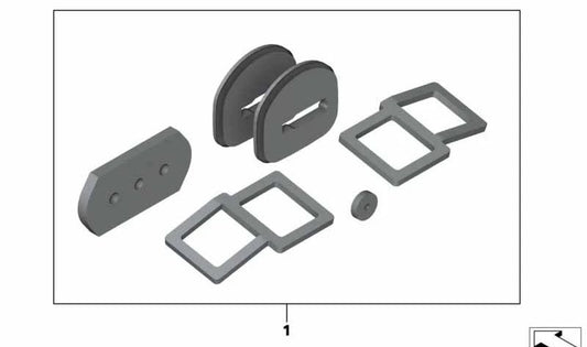 Set di schede per BMW 5 F07 Series, F10, F11, F18, Serie 6 F06, F12, F13, Serie 7 F01, F02, F04 (OEM 71602151968). BMW originale