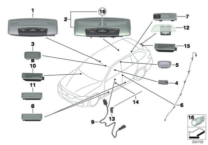 O Innleuchte liderou para a BMW 3 F31 Series, F31N (OEM 63319458476). BMW original
